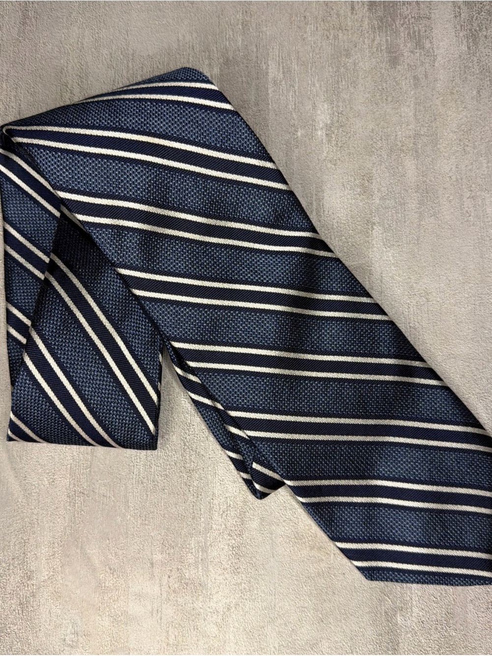 Brooks Brothers NWT Navy/White Stripe Tie Italian Silk Preppy Old Money